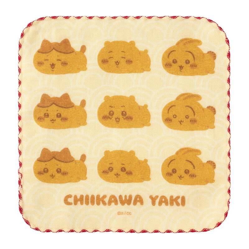 ちいかわ焼き ガーゼハンドタオル 焼きのみんな