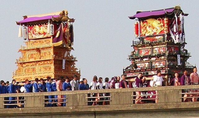 御鎮座1300年奉祝 愛媛県石岡神社 西条石岡だんじり 奉納