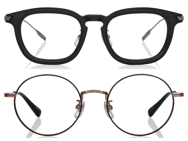 (上)ウェリントン型の「OB2012G-5A」(15,000円)/(下)ラウンド型の「OB1007X-5A」(11,000円)