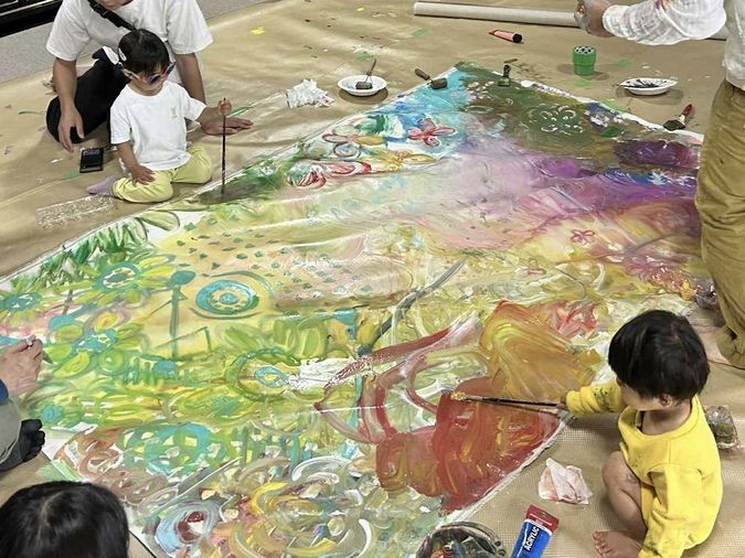 瀬戸内ファンファーレ/みんなで一緒に大きな絵を描こう!