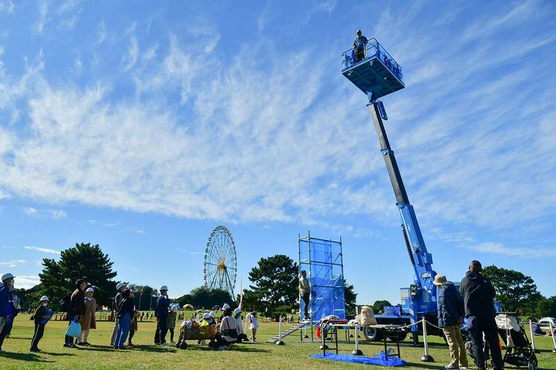 高所作業車で空中散歩