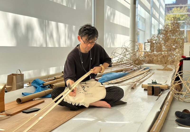触覚:竹細工に触れてみよう