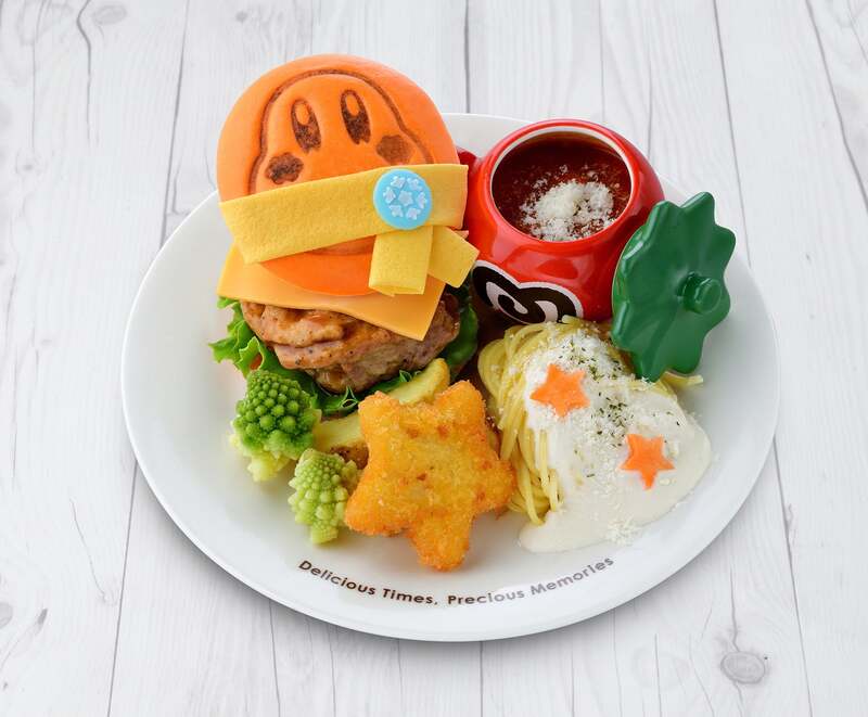 冬のワドルディバーガー&粉雪チーズのパスタ