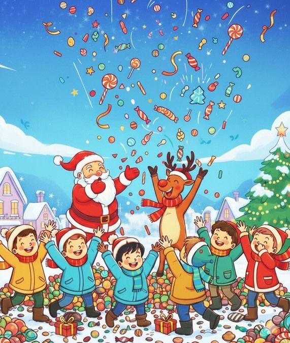 メリークリスマス!サンタとお菓子のワンダーランド!