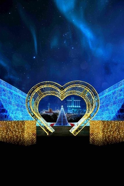 NAGOYA PORT WINTER ILLUMINATION「壮大な港を一望」|つどいの広場に設置しているメインイルミネーション