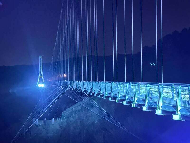 ライトアップイメージ:12月からのスカイブルー