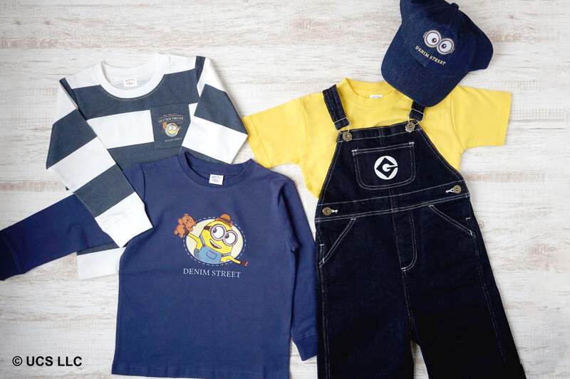 ・デニムキャップ ¥2,002(税込)・ロングTシャツ KIDS_100,110,120 ¥4,972(税込)大人_S.M.L.XL ¥6,050(税込)
