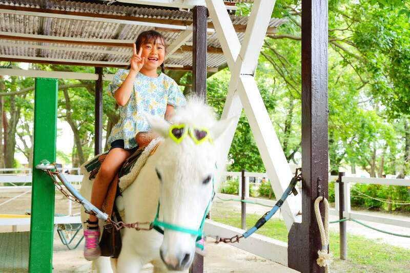 【ポニーに乗って年賀状写真を撮ろう】出発前に写真撮影を行います!