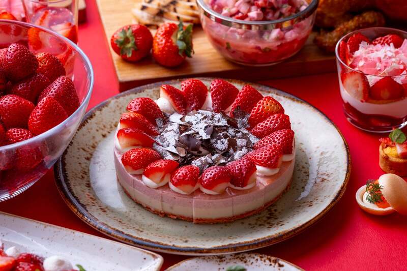 ストロベリーとマスカルポーネ クリームケーキ