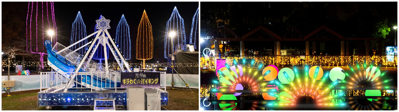 (左)「キラわく バイキング」、(右)「わくわくHANABI」