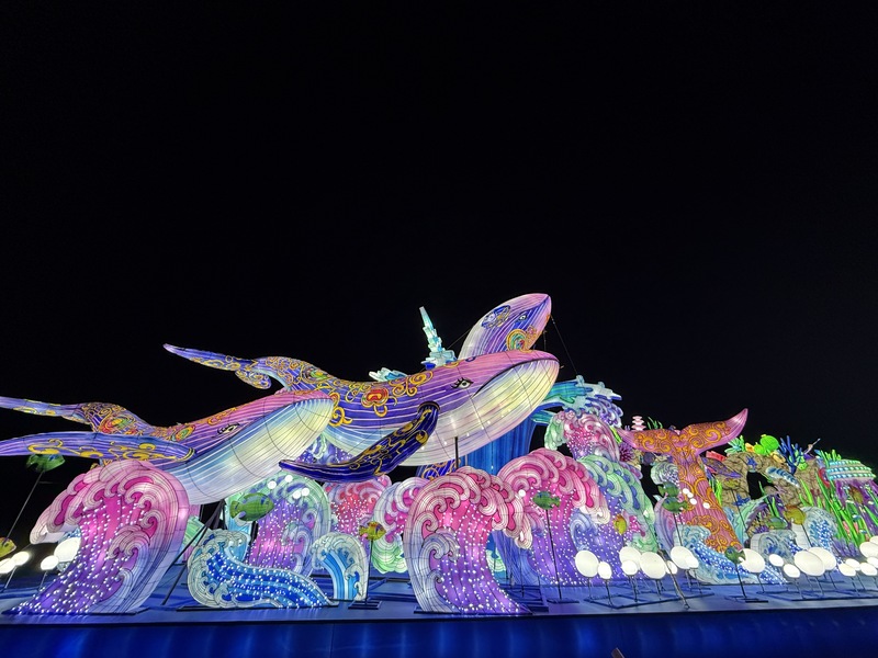 観覧車からでしか見られない3Dイルミネーション♪