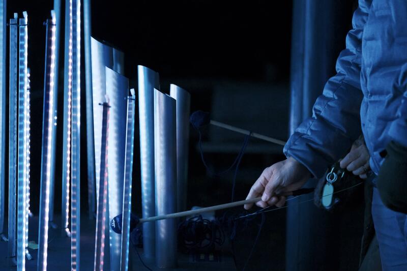 音と光の体感型イルミネーション