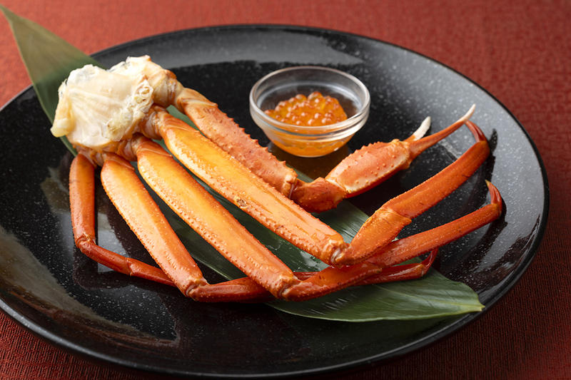 ディナー限定「北海道産紅ズワイ蟹 1肩+いくら」