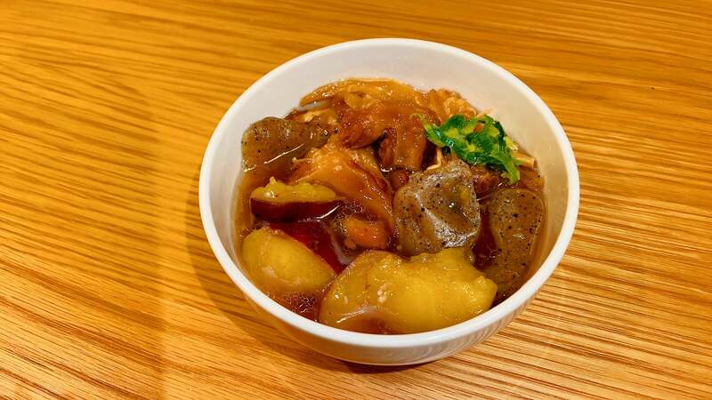 さつまいもと牛すじ(芋ばっかりの専門店IMOBAKKA)