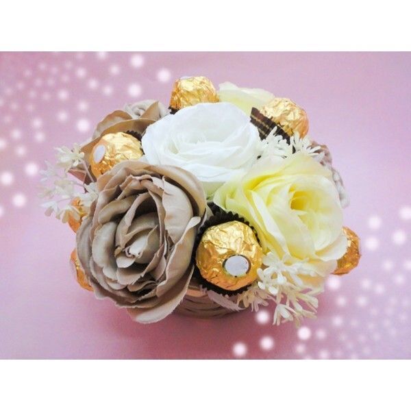 バレンタインフラワーアレンジメントをつくろう