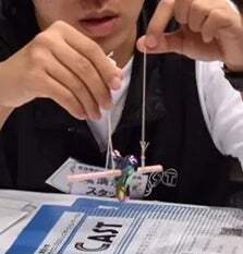 科学実験教室「回転の不思議。自転車はどうして走れるの?」工作イメージ