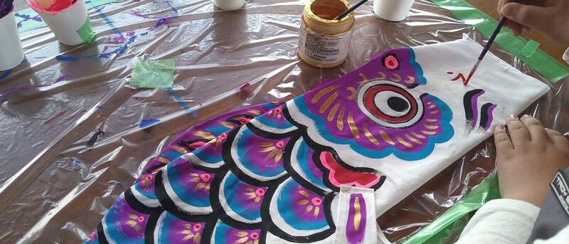 こいのぼり絵付けワークショップ