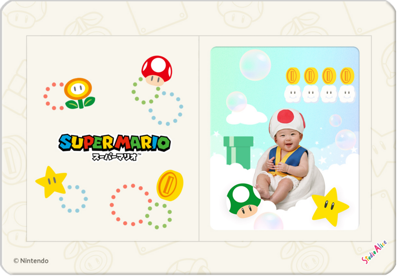 マイマリオデザイン限定フォトマグネットシート(1カット)