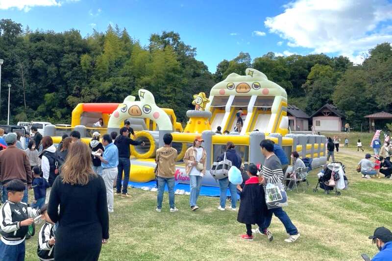 子供に大人気!ぽよぽよ遊具