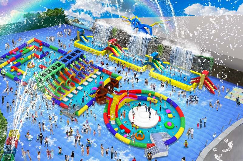 リニューアルして登場する巨大水遊びエリア「ウォーター・メイズII」
