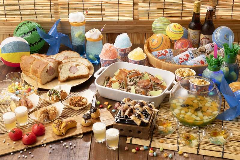たこ焼き風シュークリーム、焼きそば風モンブラン、ビール風ゼリー