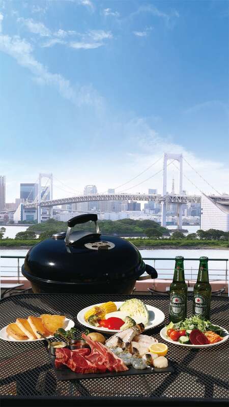 時間帯ごとに表情が変わるBBQテラス イメージ(昼)