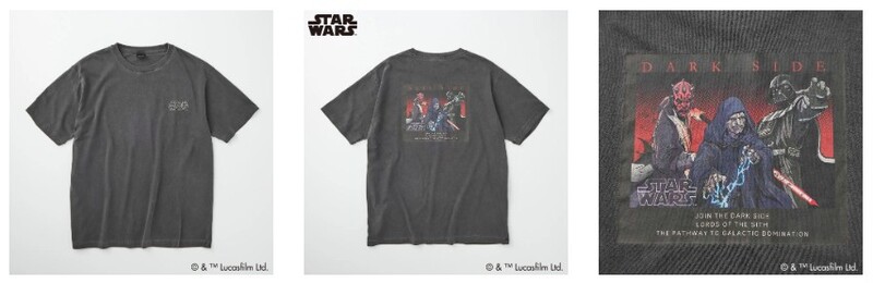 スター・ウォーズダークサイドピグメントTシャツ 3,278円