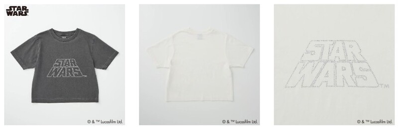スター・ウォーズレディスラインストーン半袖Tシャツ 2,838円
