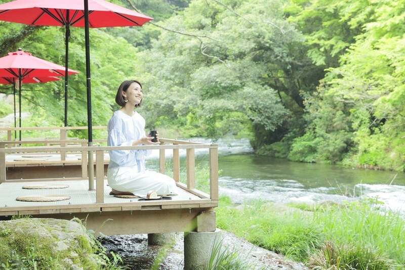 「鶴仙渓」川床 イメージ