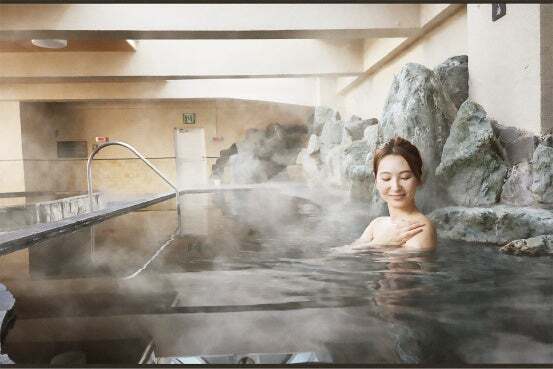 天然温泉「美肌の黒湯」