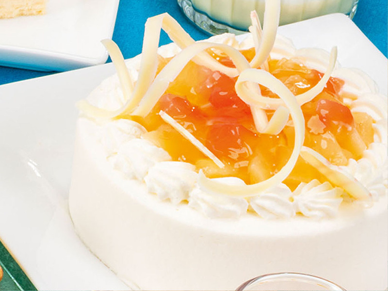 「白桃ショートケーキ」