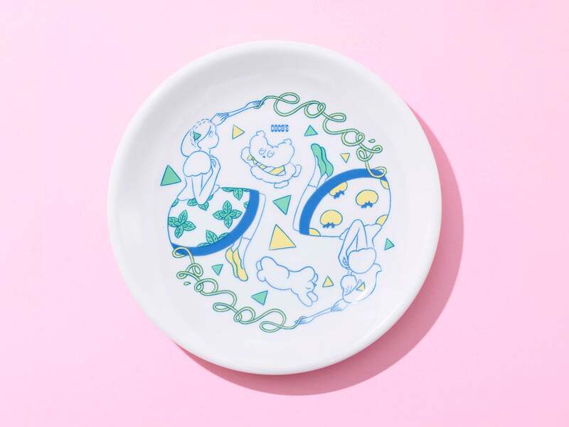 オリジナル美濃焼プレート(直径約19cm)
