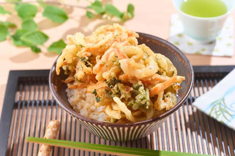 あおさ海苔のかき揚げ丼