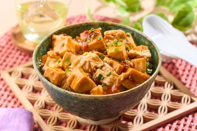 ゆば入り麻婆豆腐丼