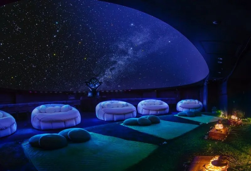 寝転びながら星空を楽しめる「芝シート」はファミリーにもおすすめ