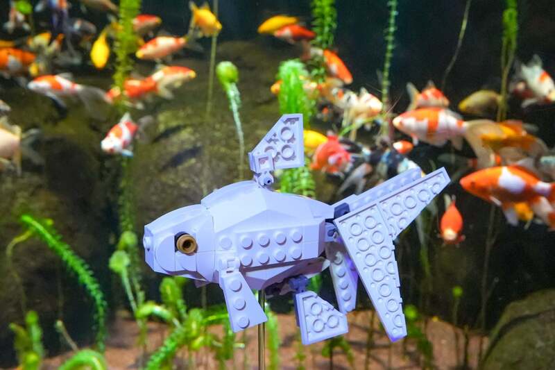 金魚のレゴモデル イメージ