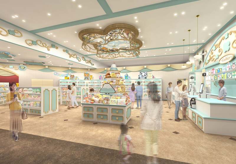 宮殿のような雰囲気のショップ「Clover Palace Shop」内のイメージ