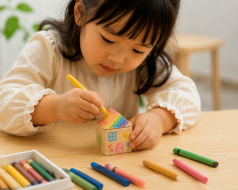 「ジェニ」木におえかき!きみだけのおうちづくり