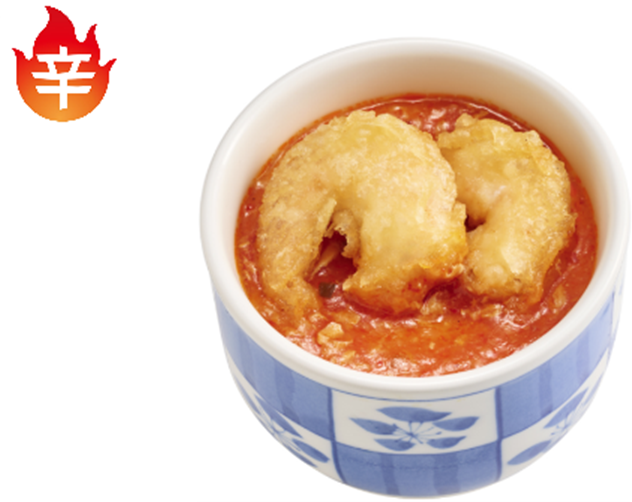 茶碗蒸し エビチリのせ