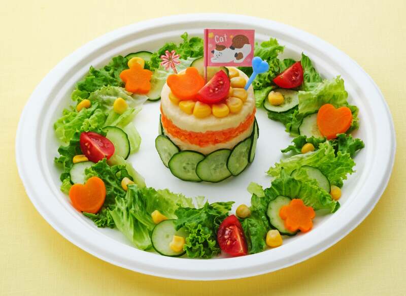 ケーキサラダ盛り付け例