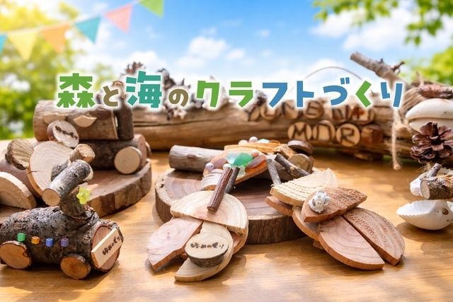 海と森のクラフトづくり