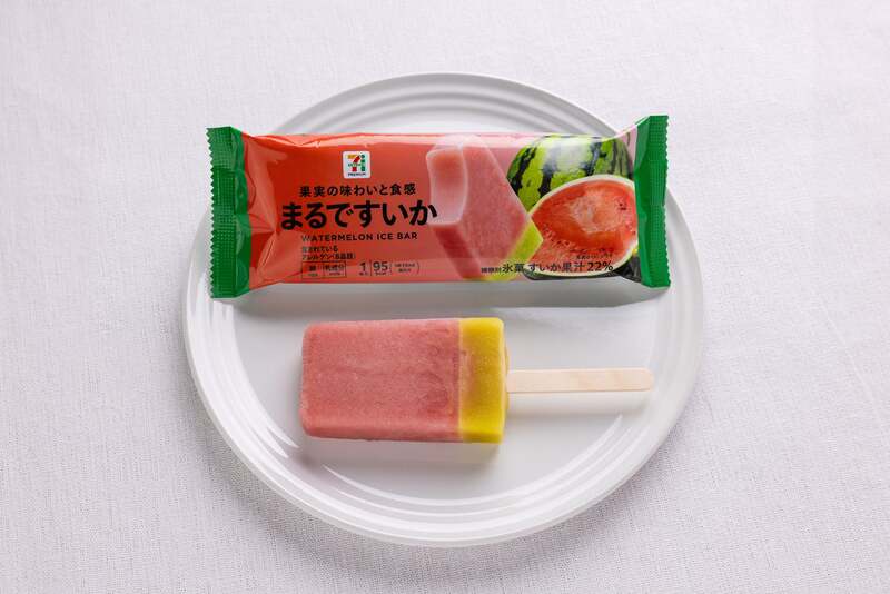 すいか果汁22%を使ったシャリシャリ食感のアイスバー