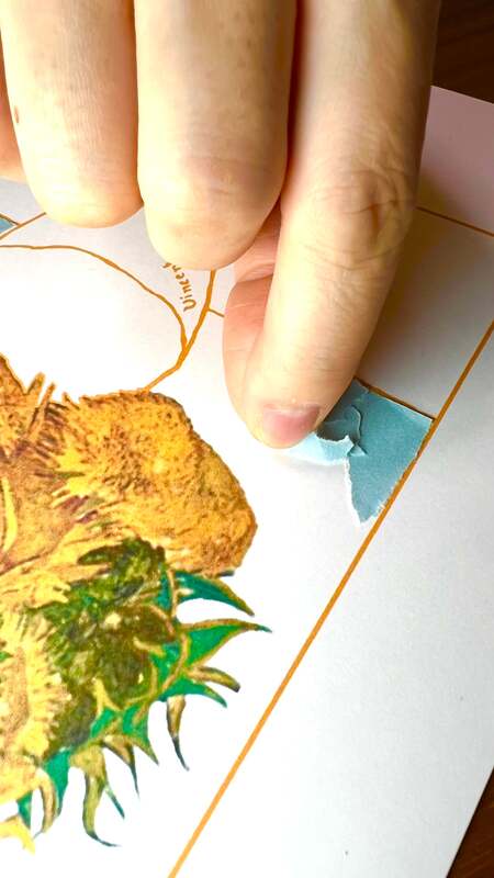 ちぎり絵の完成イメージ作品