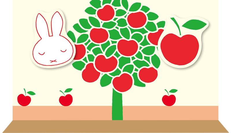 そごう横浜店の「りんごの木」フォトスポット