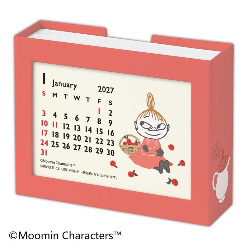 メモ付き卓上カレンダー(C)Moomin Characters(TM)