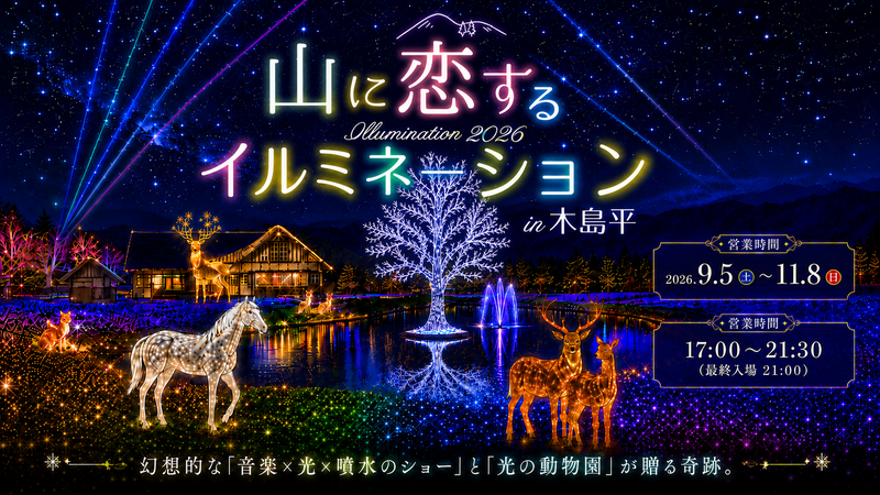 山に恋するイルミネーション in 木島平