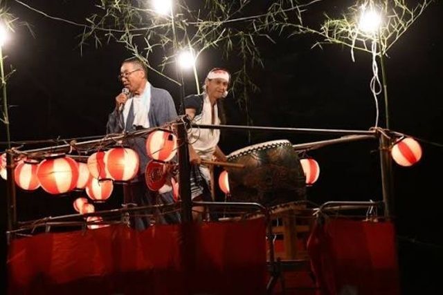 真宮神社 地蔵盆の盆踊り