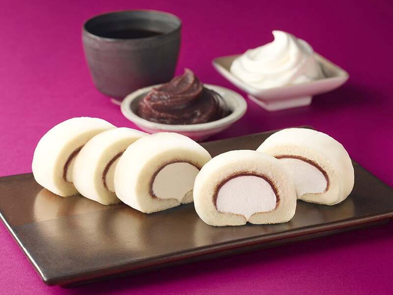 モンテール「5P生もちロール・あんミルク」の断面イメージ