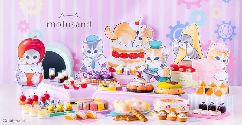 ヒルトン大阪「スイーツビュッフェ〜mofusand sweets factory〜」