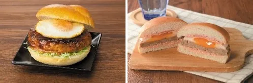 ローソン「とろ〜り月見つくねバーガー」「ベーコンエッグバーガー」